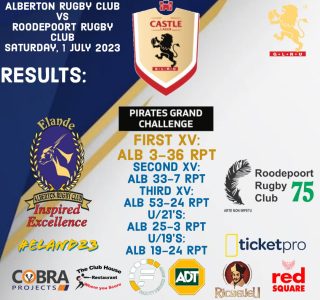 NEWS RESULTS VS ROODEPPORT AT HOME